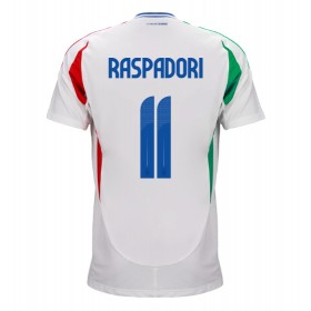 Italia Giacomo Raspadori #11 Borte skjorte EM 2024 Kortermet